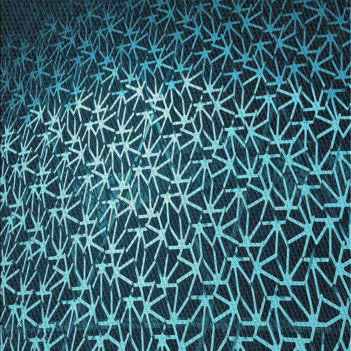 Patterned Deep Teal Green Rug, pat2141lblu