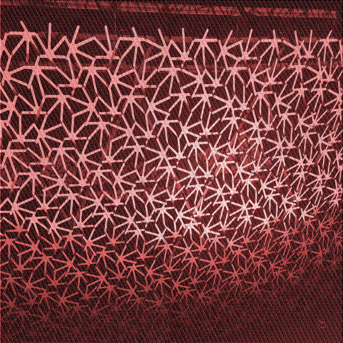 Round Patterned Red Rug, pat2141rd