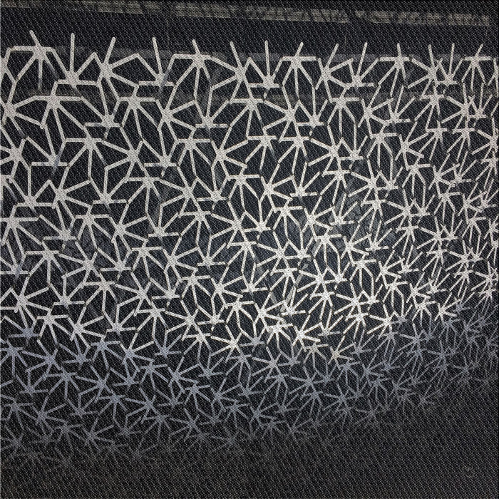 Square Patterned Black Novelty Rug, pat2141