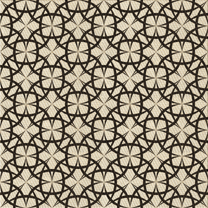 Round Machine Washable Transitional Chocolate Brown Rug, wshpat2142brn