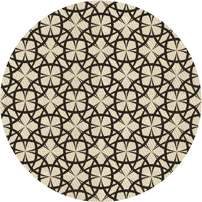 Square Patterned Milk Chocolate Brown Rug, pat2142brn