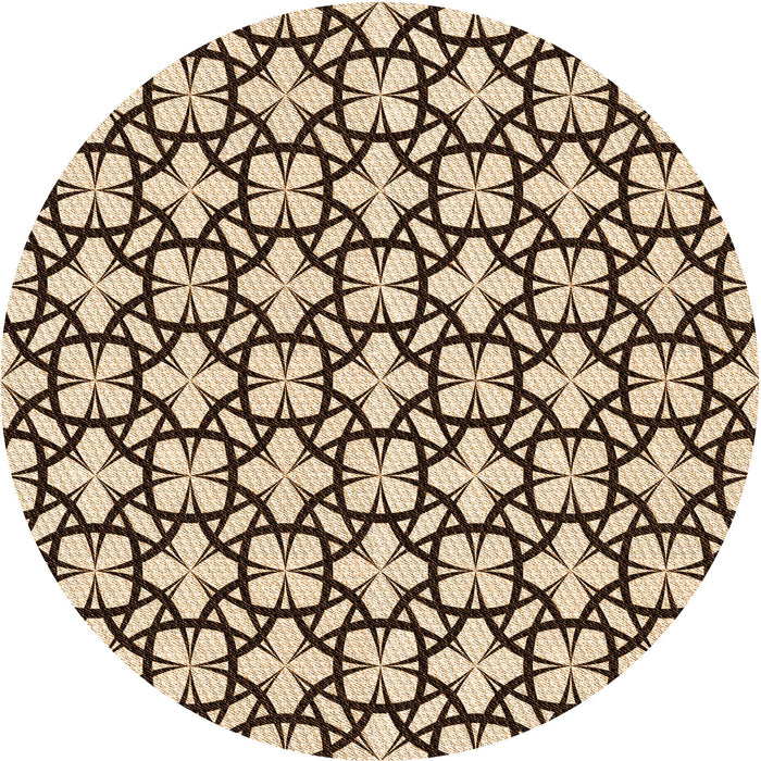 Square Machine Washable Transitional Deep Peach Orange Rug in a Living Room, wshpat2142org