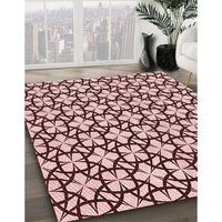 Patterned Pink Rug, pat2142rd