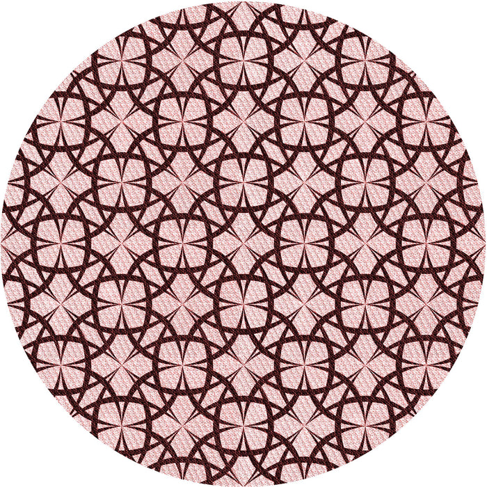 Square Patterned Pink Rug, pat2142rd