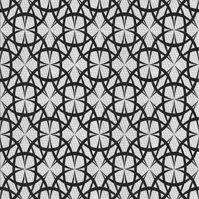 Patterned Platinum Gray Novelty Rug, pat2142