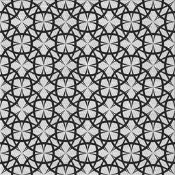 Square Patterned Platinum Gray Novelty Rug, pat2142