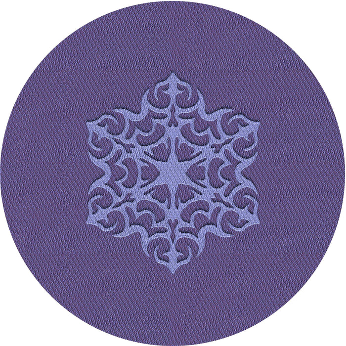 Square Patterned Medium Slate Blue Rug, pat2143blu