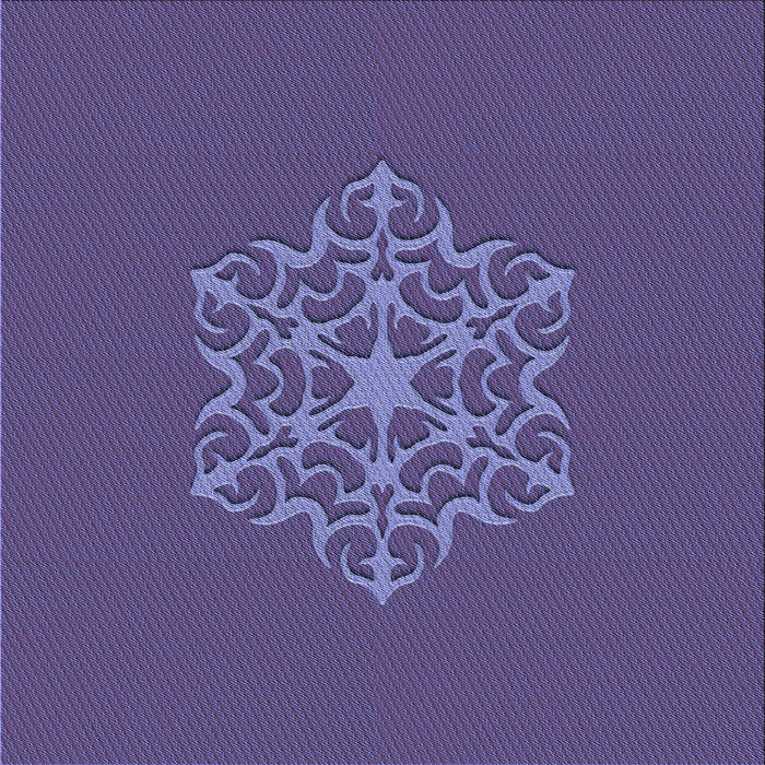 Round Patterned Medium Slate Blue Rug, pat2143blu