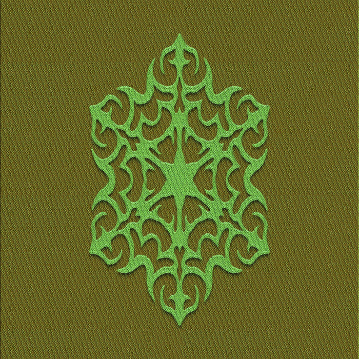 Patterned Sepia Brown Rug, pat2143grn