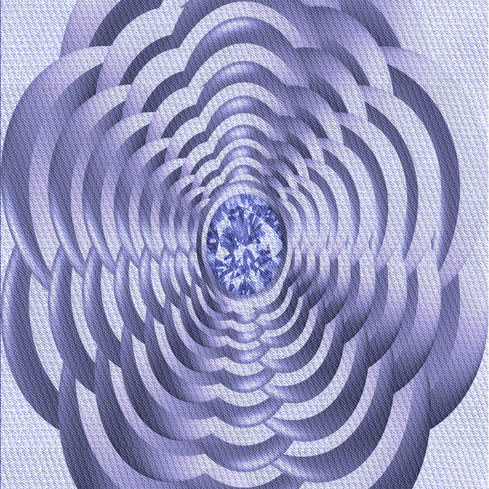 Patterned Slate Blue Rug, pat2144blu