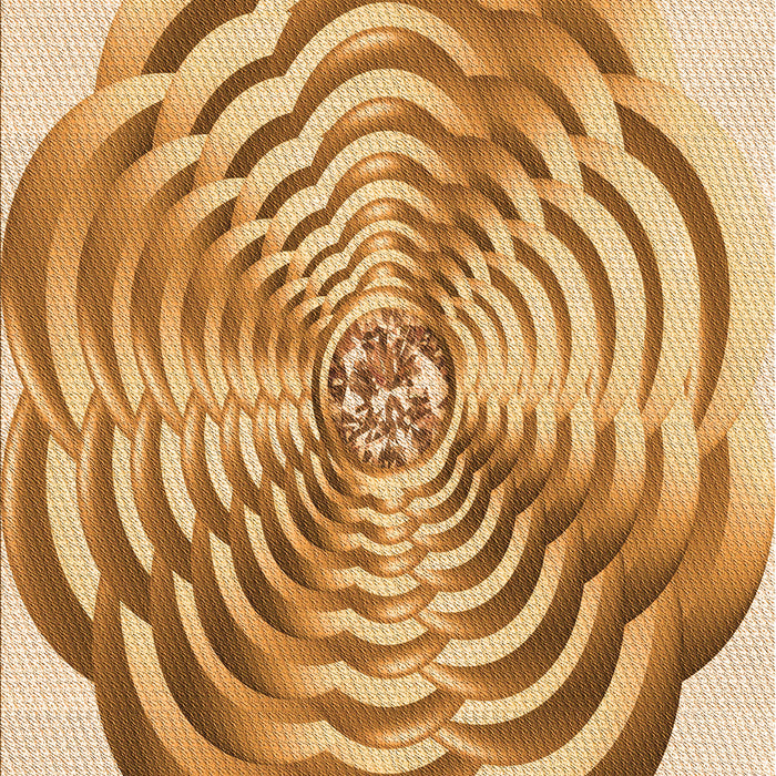 Patterned Yellow Rug, pat2144org