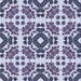 Round Machine Washable Transitional Purple Haze Purple Rug, wshpat2145blu