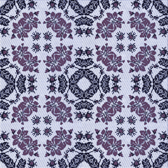 Round Patterned Purple Haze Purple Rug, pat2145blu