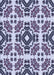 Machine Washable Transitional Purple Haze Purple Rug, wshpat2145blu