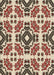 Patterned Red Brown Rug, pat2145brn