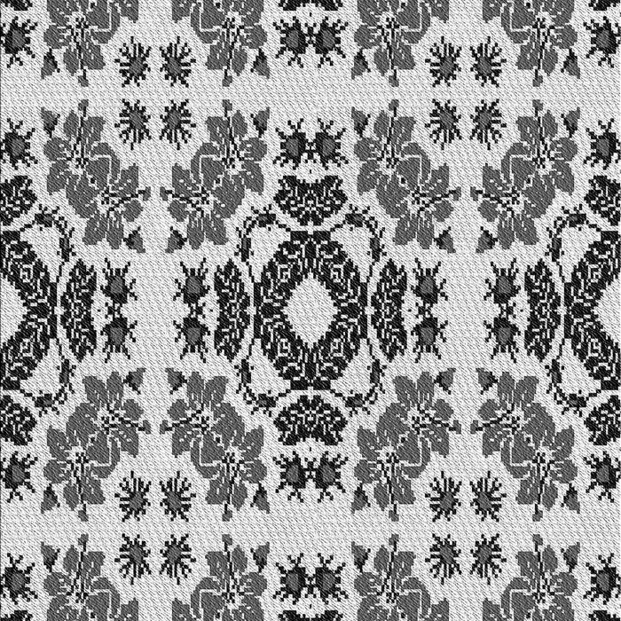 Machine Washable Transitional Black Rug, wshpat2145gry