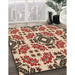 Machine Washable Transitional Tomato Red Rug in a Family Room, wshpat2145org