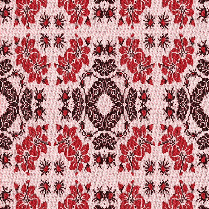 Machine Washable Transitional Deep Rose Pink Rug, wshpat2145rd