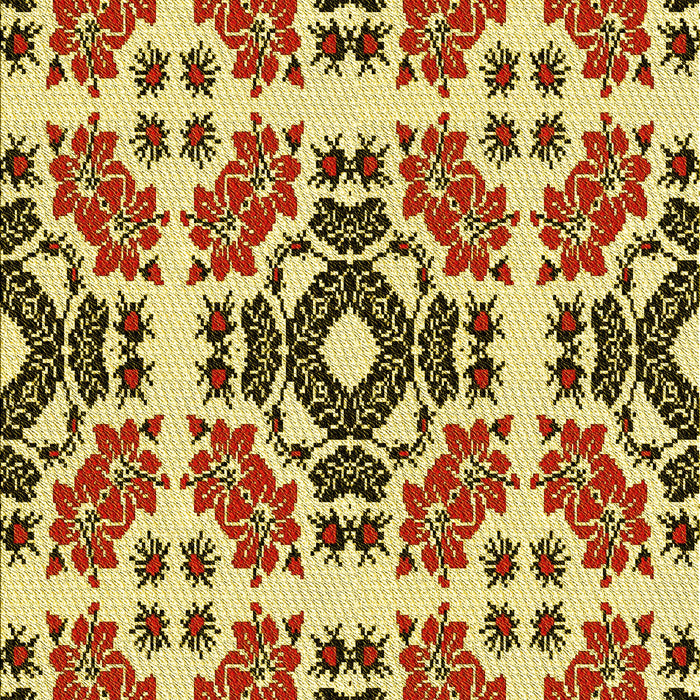 Patterned Mustard Yellow Rug, pat2145yw