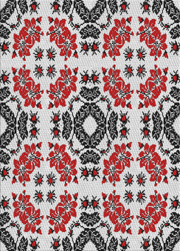 Patterned Gray Novelty Rug, pat2145