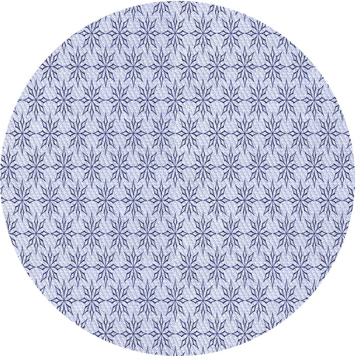 Square Patterned Lavender Blue Rug, pat2146blu