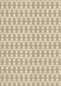 Machine Washable Transitional Dark Almond Brown Rug, wshpat2146brn