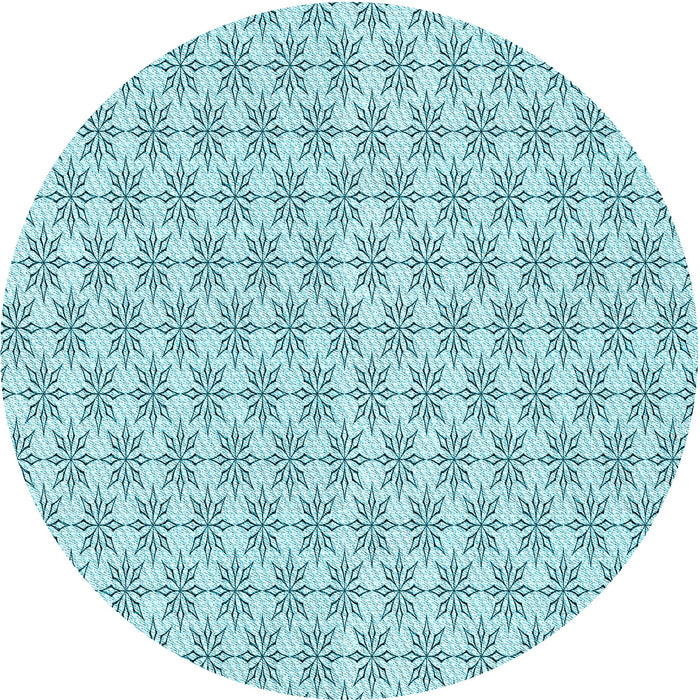 Square Patterned Electric Blue Rug, pat2146lblu