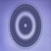 Round Patterned Deep Periwinkle Purple Rug, pat2147blu
