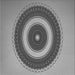 Round Patterned Gray Rug, pat2147gry