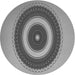 Square Patterned Gray Rug, pat2147gry