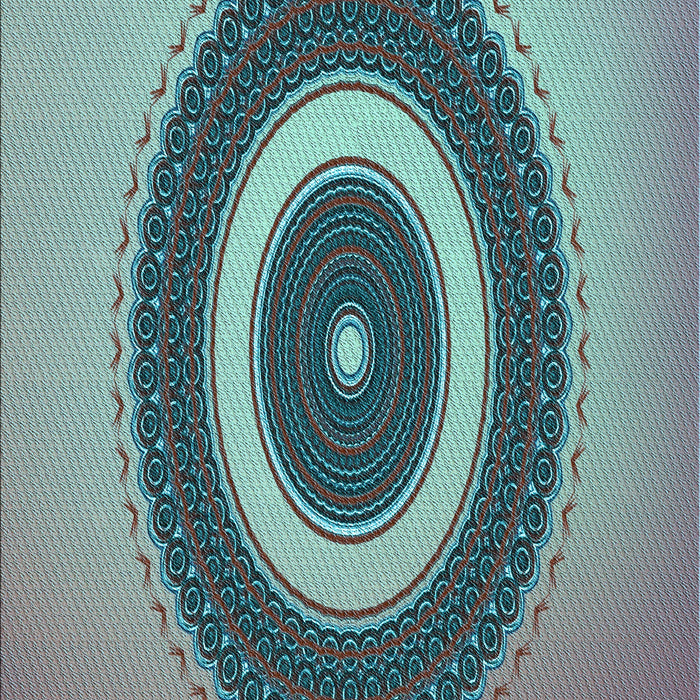 Machine Washable Transitional Northern Lights Blue Rug, wshpat2147lblu
