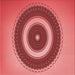 Round Patterned Red Rug, pat2147rd