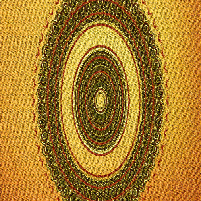 Patterned Mahogany Brown Rug, pat2147yw