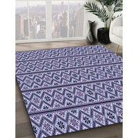 Patterned Blue Rug, pat2148blu