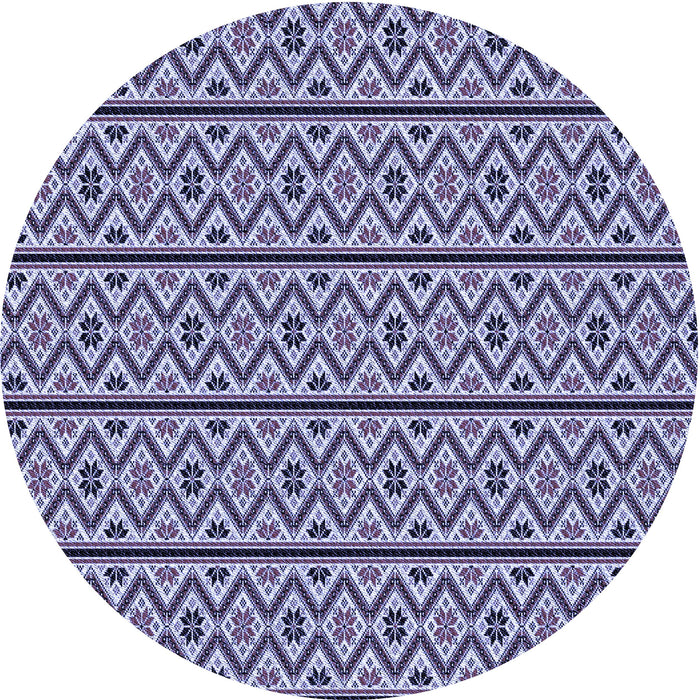 Square Patterned Blue Rug, pat2148blu