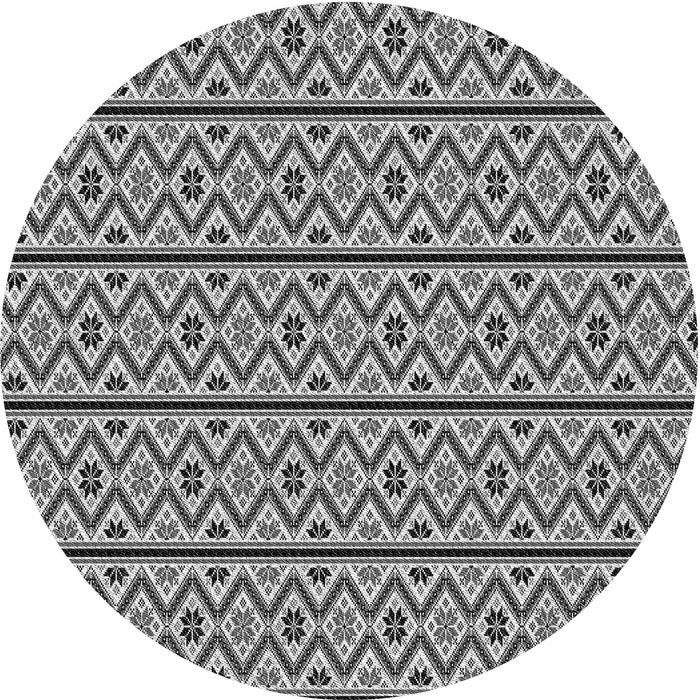 Square Machine Washable Transitional Silver Gray Rug in a Living Room, wshpat2148gry