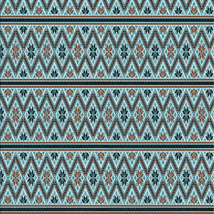 Patterned Black Rug, pat2148lblu