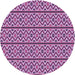 Square Patterned Dark Magenta Purple Rug, pat2148pur