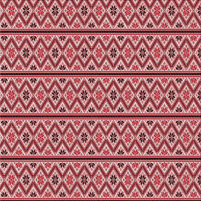 Round Patterned Red Rug, pat2148rd