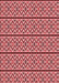 Patterned Red Rug, pat2148rd