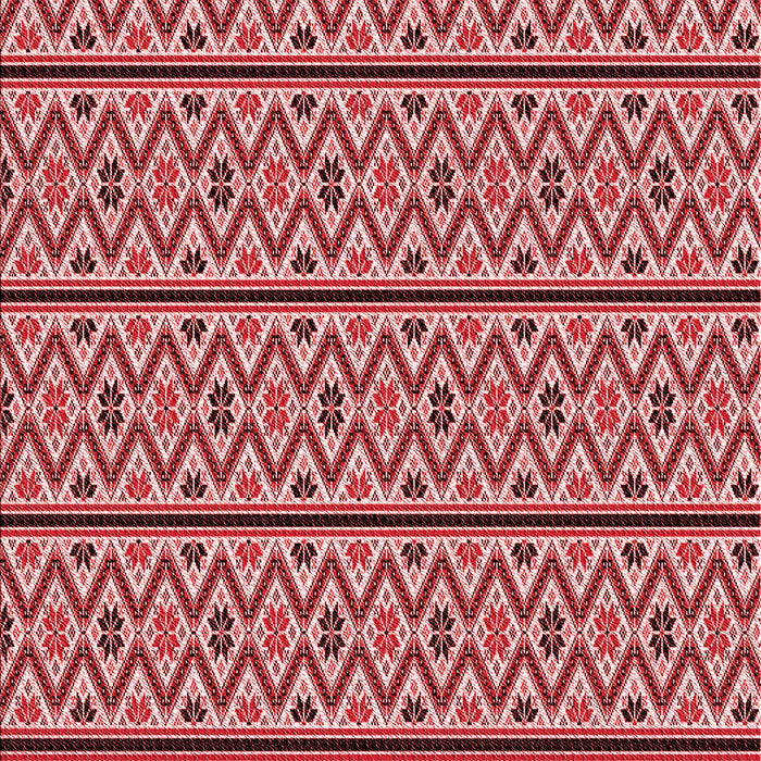 Patterned Red Rug, pat2148rd