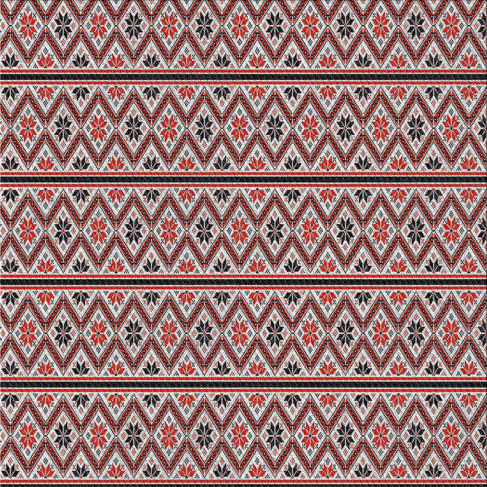 Square Patterned Saffron Red Novelty Rug, pat2148