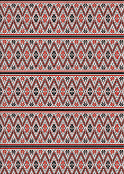 Machine Washable Transitional Saffron Red Rug, wshpat2148