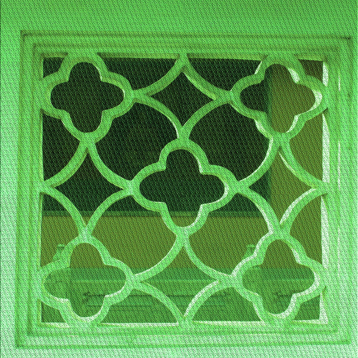 Patterned Green Rug, pat2149grn