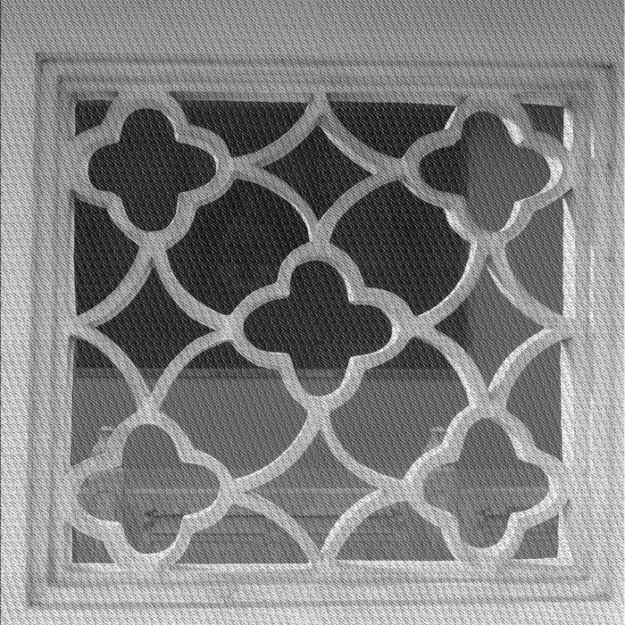 Machine Washable Transitional Cloud Gray Rug, wshpat2149gry