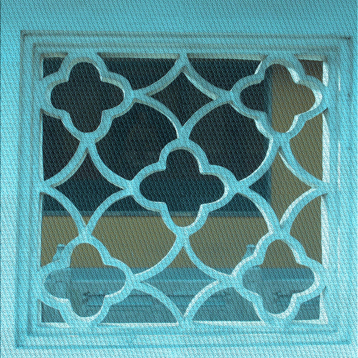 Patterned Diamond Blue Rug, pat2149lblu