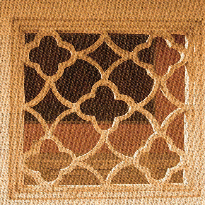 Patterned Orange Rug, pat2149org