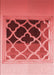 Patterned Light Coral Pink Rug, pat2149rd