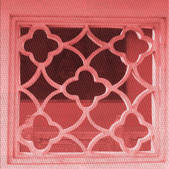 Patterned Light Coral Pink Rug, pat2149rd