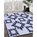 Machine Washable Transitional Lavender Blue Rug in a Family Room, wshpat215blu